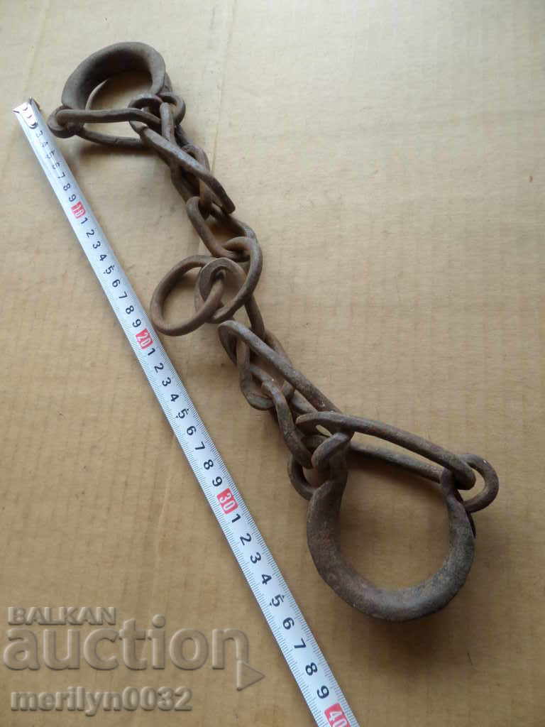 Old hand forged beads, chains, pranks, chains - 6