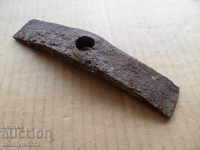 Very old hammer for cut stone over 100 years, wrought iron