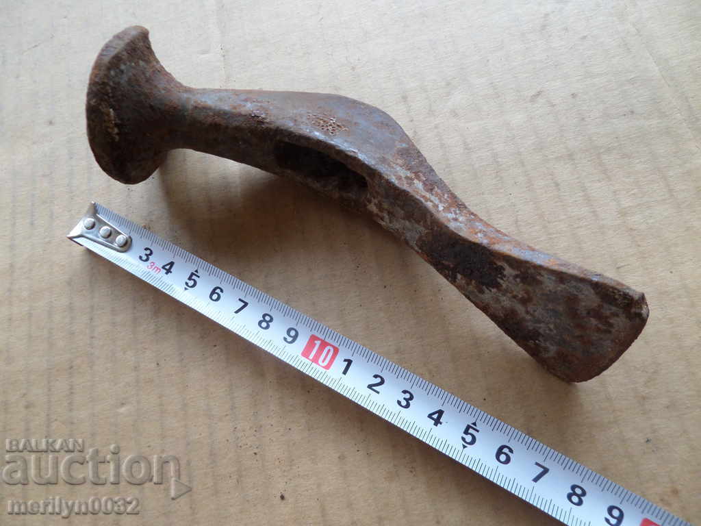 Auction Very old hammer over 100 years, wrought iron old instrument Auction Very old hammer over 100 years, wrought iron old instrument
