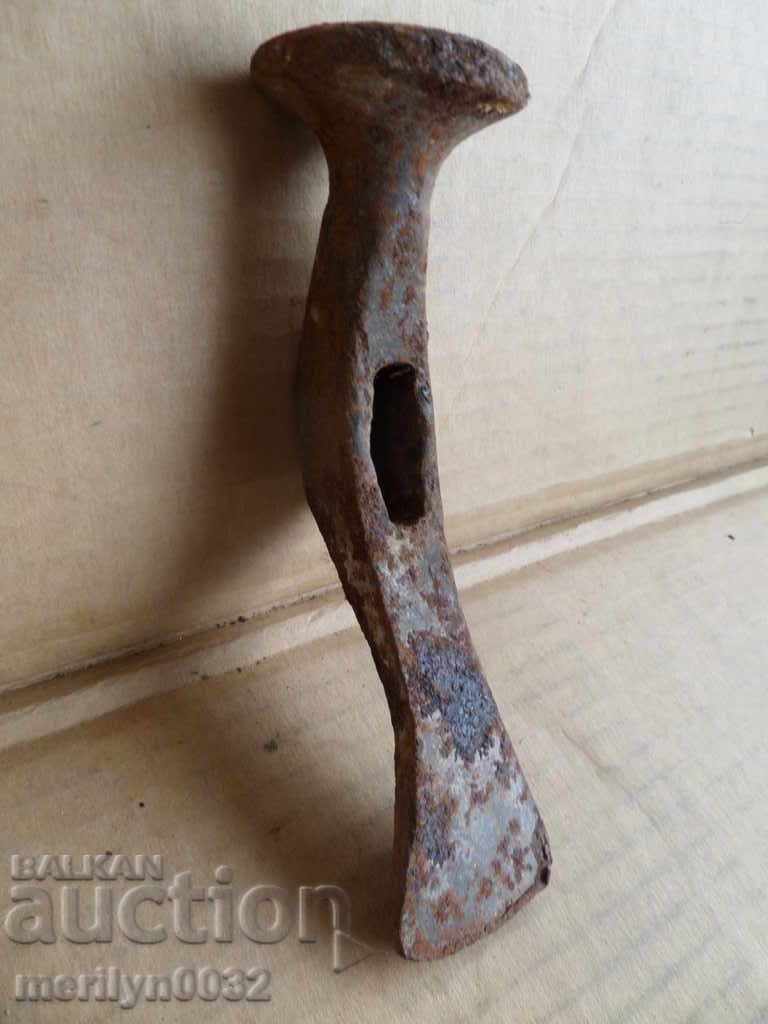 Very old hammer over 100 years, wrought iron old instrument - 6 Very old hammer over 100 years, wrought iron old instrument - 6