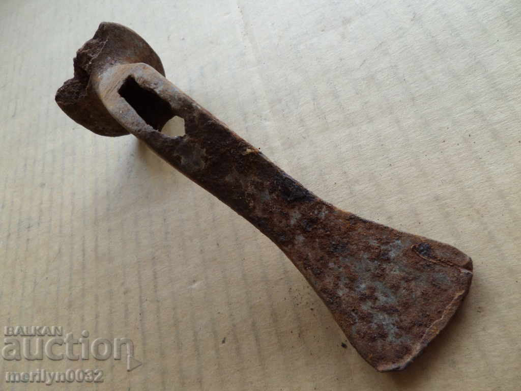 Very old hammer over 100 years, wrought iron old instrument - 7 Very old hammer over 100 years, wrought iron old instrument - 7