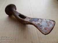 Very old hammer over 100 years, wrought iron old instrument