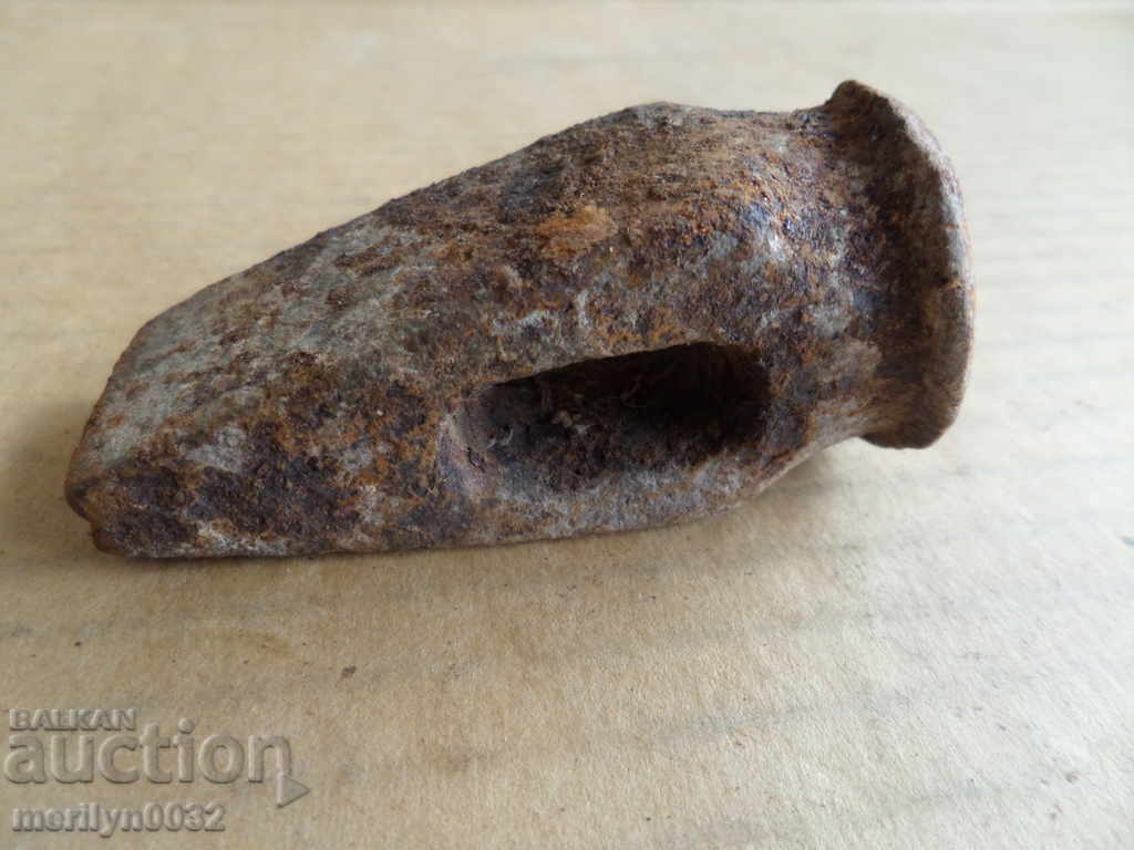 Delivery of Very old hammer over 100 years, wrought iron old instrument Delivery of Very old hammer over 100 years, wrought iron old instrument