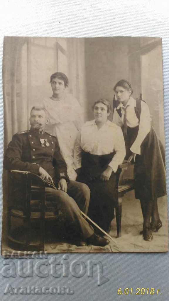 Old photo card General Tuleshkov