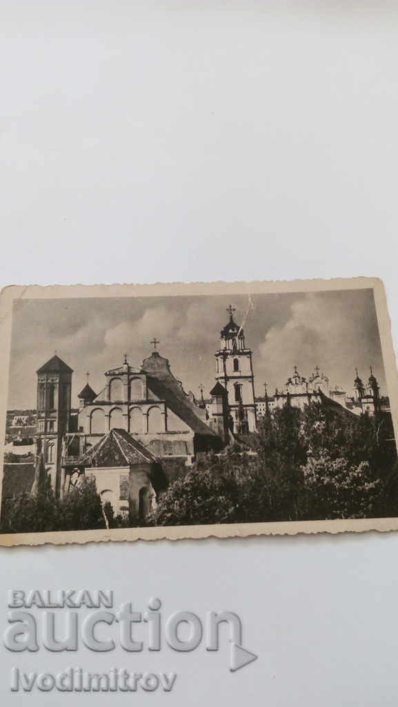 Postcard Vilnius Kirchturme von Vilnius