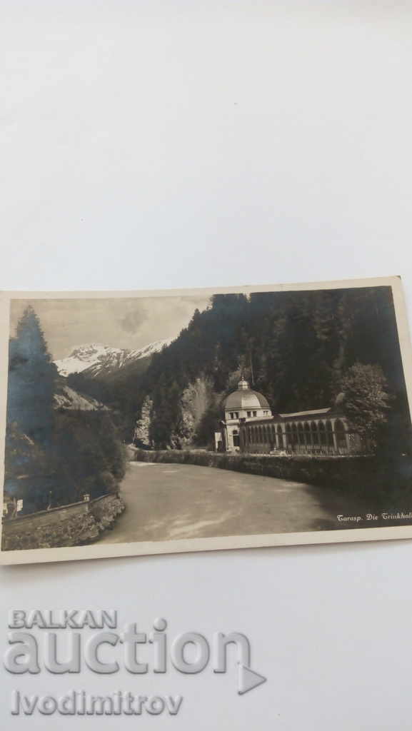 Postcard Tarasp Die Trinkhalle 1936