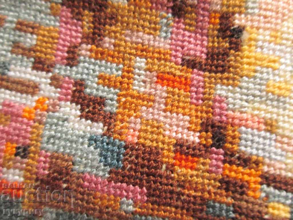 Auction  Hand sewn large rectangular tapestry