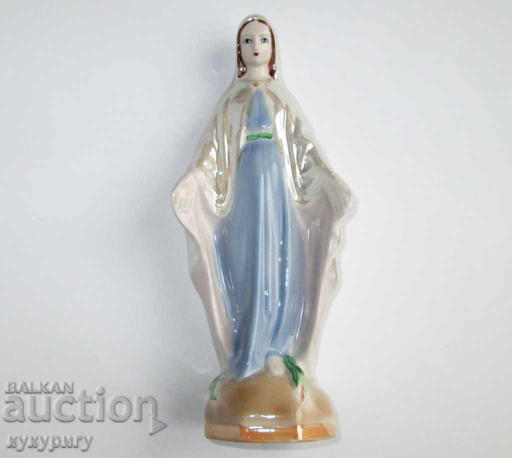 Old religious figure porcelain statue Virgin Mary - 7 Old religious figure porcelain statue Virgin Mary - 7