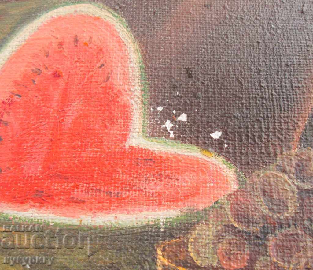 Delivery of An old painting of still-life oil on canvas signed Ivanov BA Delivery of An old painting of still-life oil on canvas signed Ivanov BA