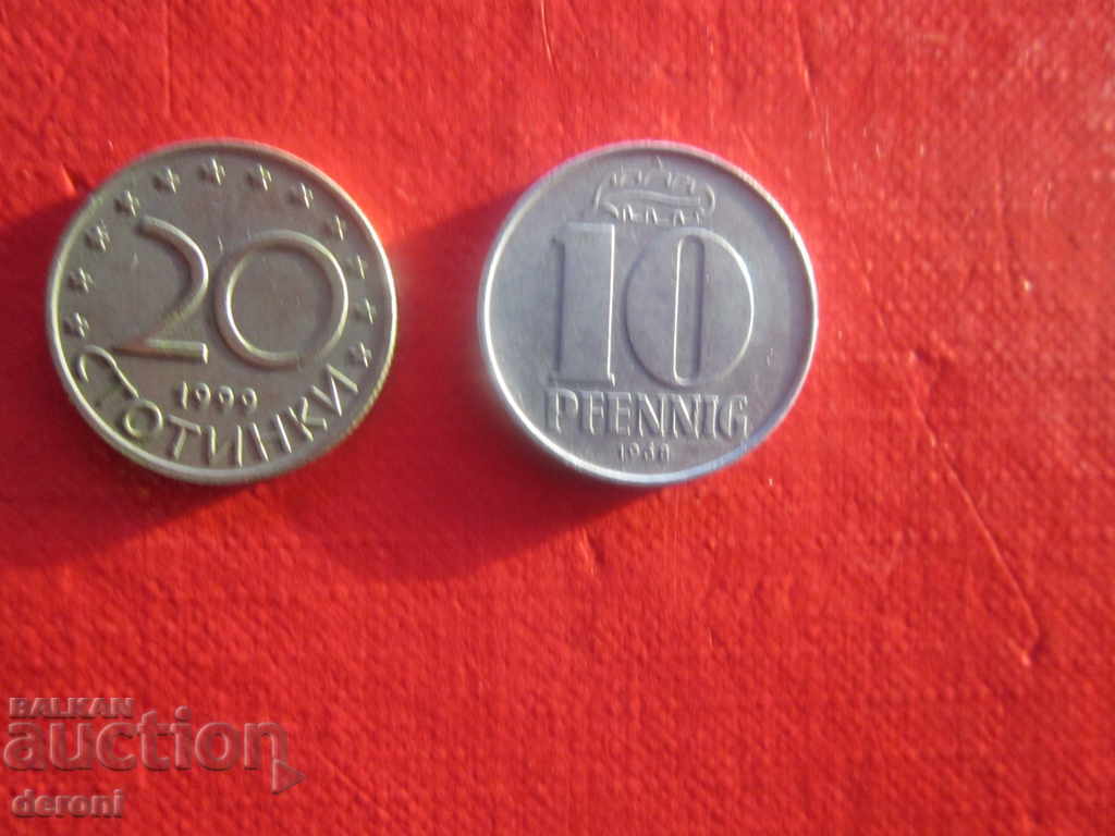 10 Pfenning GDR 1968 10 Pfenning ΛΔΓ