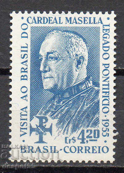 1955 Brazilia. Cardinalul Massena oaspete la Congresul Euharistic
