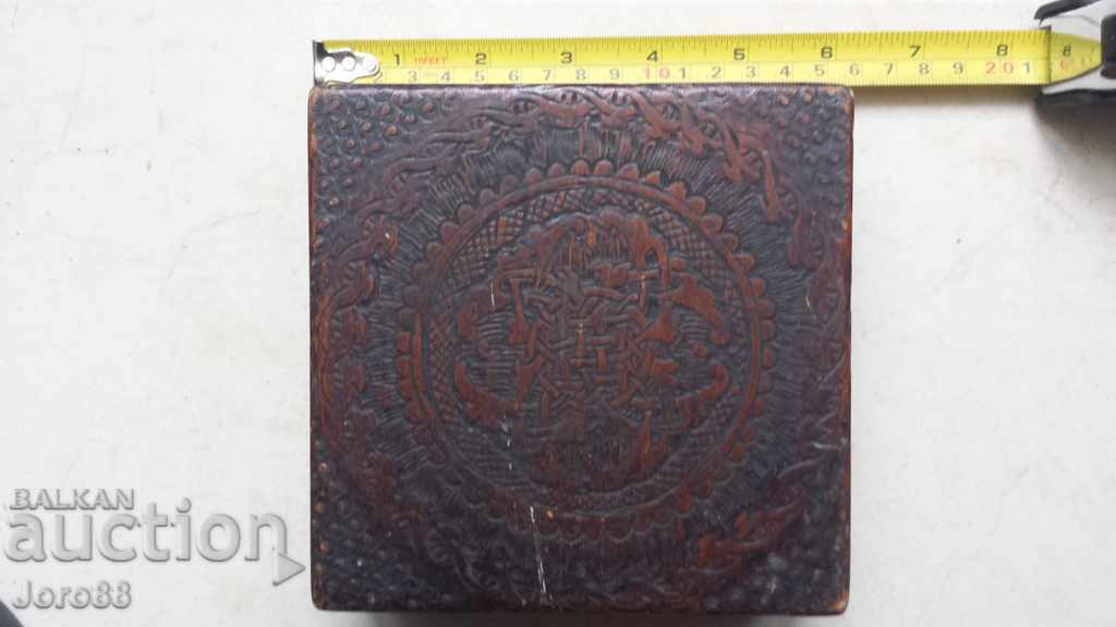 Много стара резбована дървена кутия! Дърворезба - 5 Много стара резбована дървена кутия! Дърворезба - 5