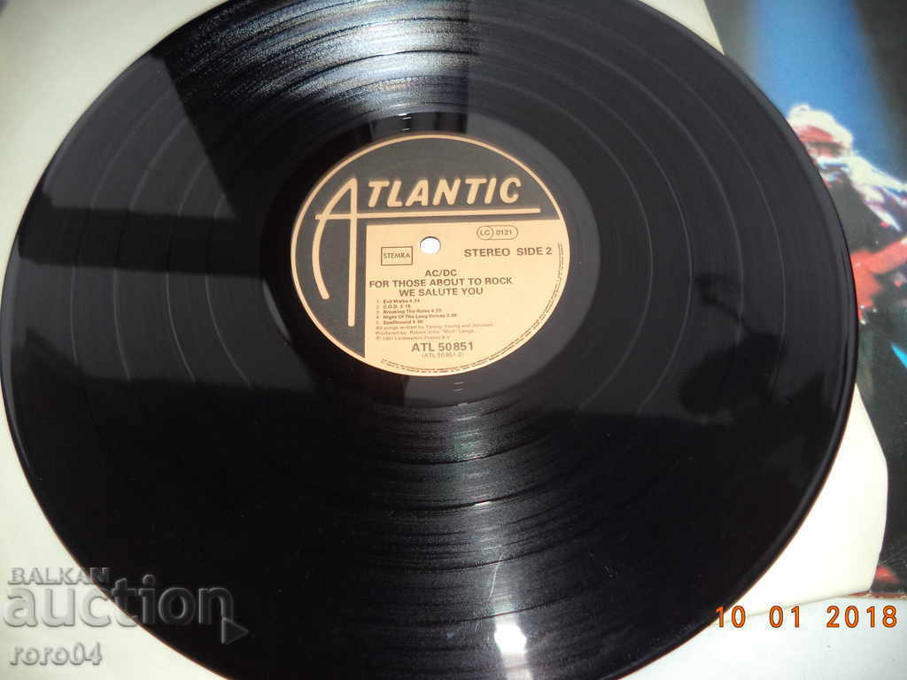 Auction AC / DC - FOR THOSE ABOLT TO ROCK Auction AC / DC - FOR THOSE ABOLT TO ROCK