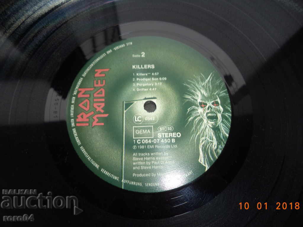 Delivery of IRON MAIDEN - KILLERS Delivery of IRON MAIDEN - KILLERS