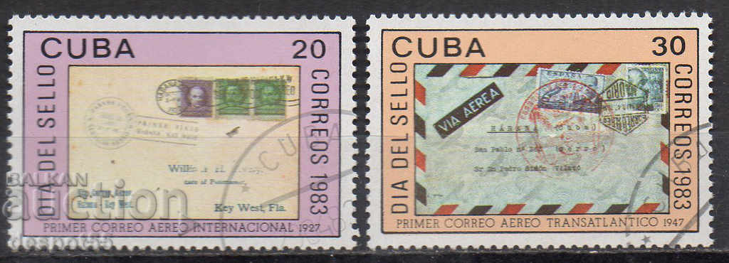 1983. Куба.  Ден на пощенската марка.