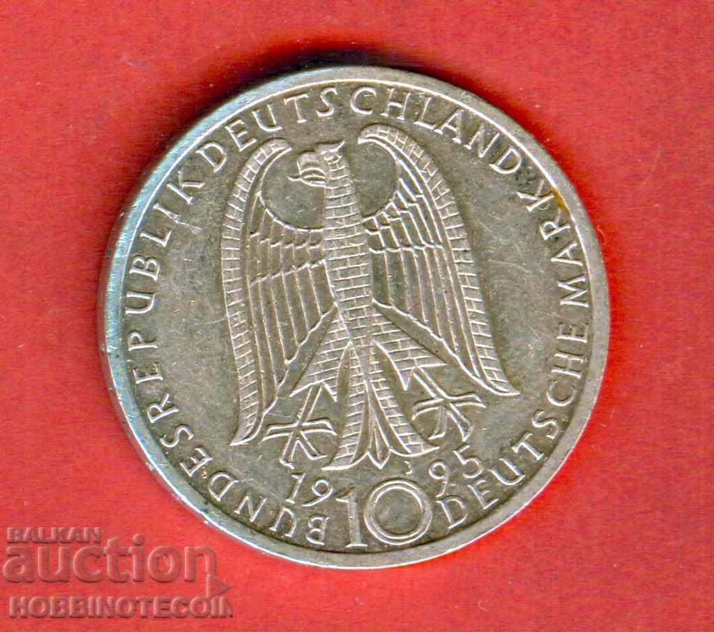 GERMANY GERMANY 10 Marks Issue Issue 1995 - Srebro GERMANY GERMANY 10 Marks Issue Issue 1995 - Srebro