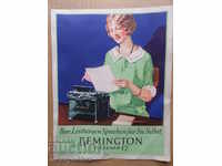 Publicitate broșură mașină de scris Remington cei 20 de ani de la data de 20