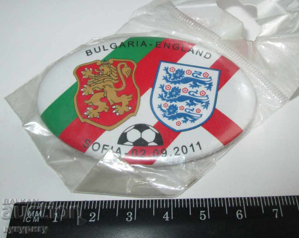 Refrigerant magnet FOOTBALL Bulgaria-England sports metal with price 10.00 BGN | € 5.11 Refrigerant magnet FOOTBALL Bulgaria-England sports metal with price 10.00 BGN | € 5.11