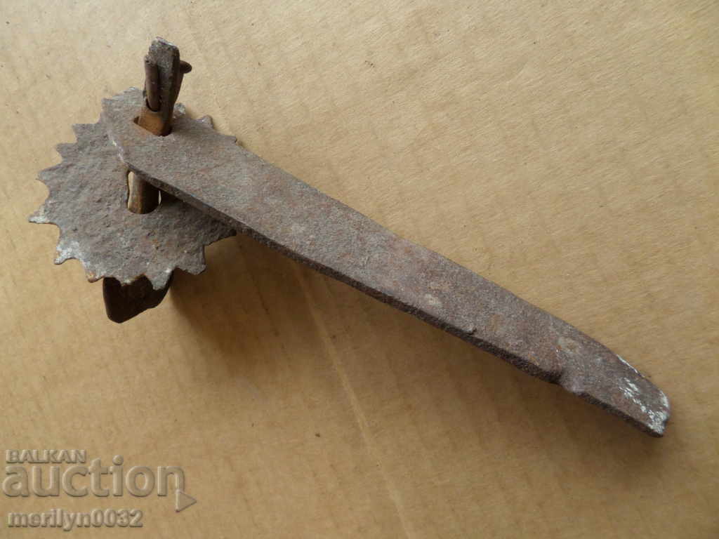 An old wrought-iron latch, a lock, a latch for the old gate - 5