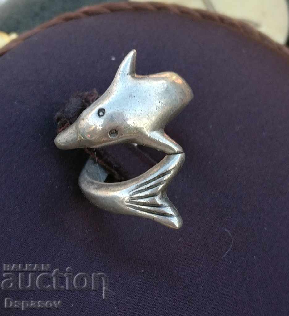 Silver 925 Dolphin Ring