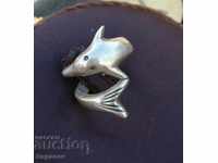 925 Inel argint delfin