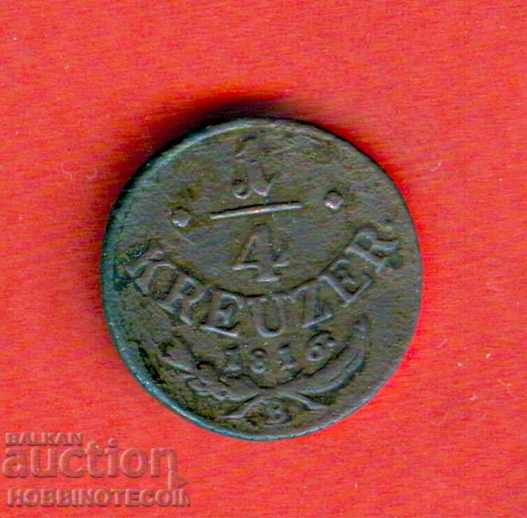 1/4 Kreuzer issue - issue 1816 1/4 Kreuzer issue - issue 1816