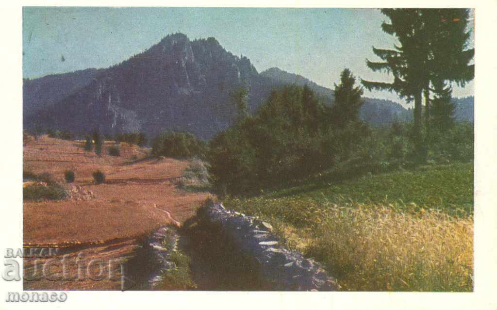 Old postcard - Smolyan, Out around