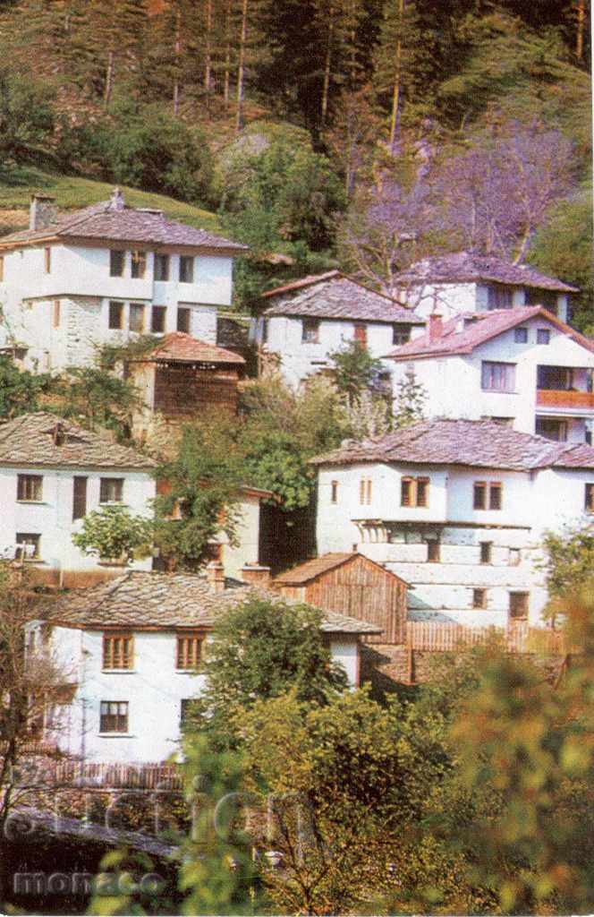 Old postcard - Shiroka Luka, Old Quarter