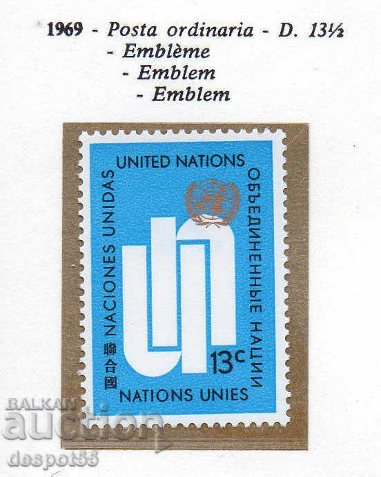 1969. UN-New York. Regular.