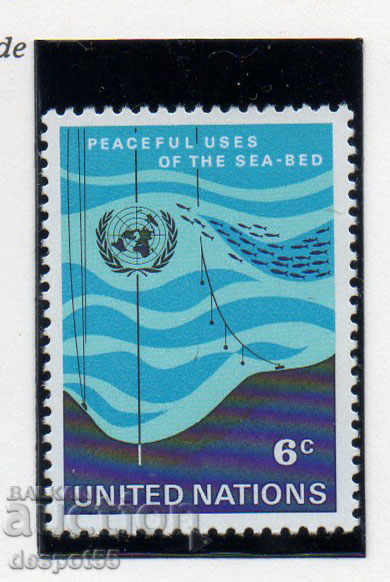 1971 Națiunile Unite - New York. Fundul mării - în scopuri pașnice.