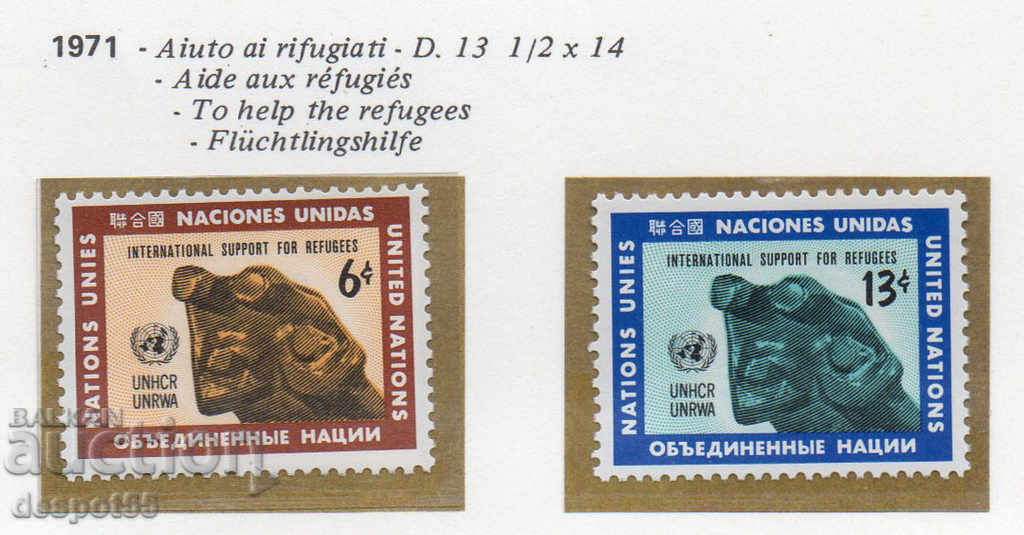 1971 Națiunile Unite - New York. ONU - lucrează cu refugiați.