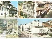 Стара пощенска картичка - Велико Търново, Микс от 4 изгледа
