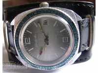 MEN RARE ceas de mână GUB-Glashütte-TIME cu lumea