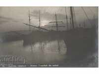 Antique postcard - Varna, Sunset