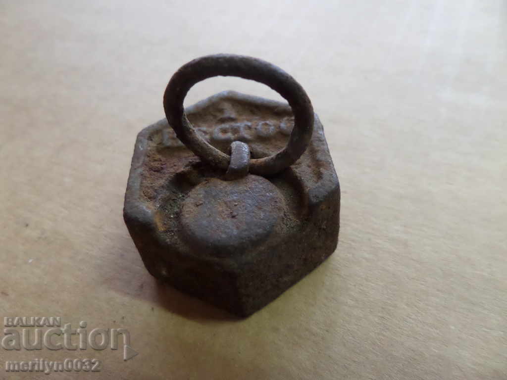 Auction Old weighing scales, exaggeration, gram control weight Auction Old weighing scales, exaggeration, gram control weight