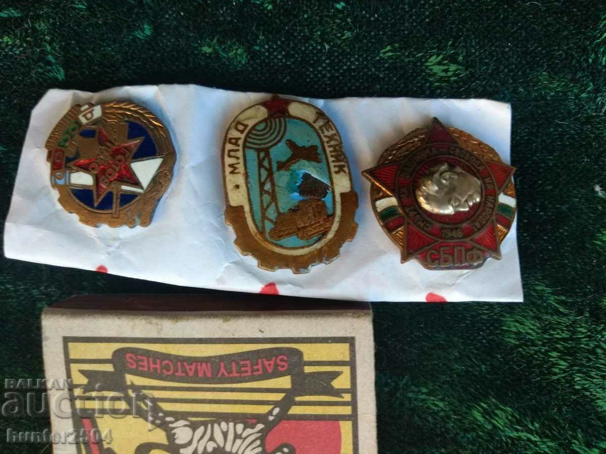 Лот 3 значки