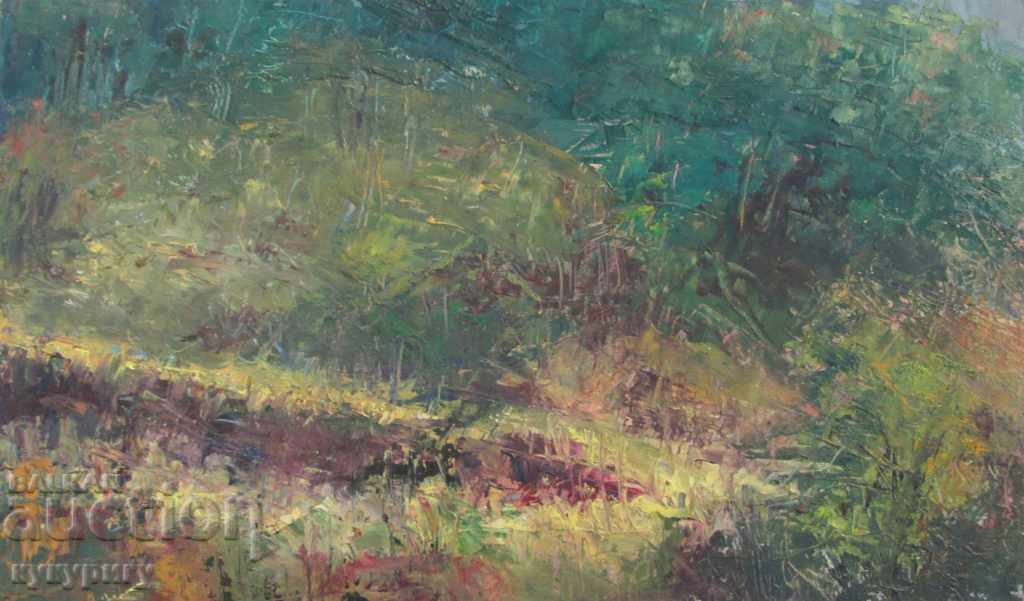 Old landscape landscape oil painting on unsigned phaser with price 60.00 BGN | € 30.68 Old landscape landscape oil painting on unsigned phaser with price 60.00 BGN | € 30.68