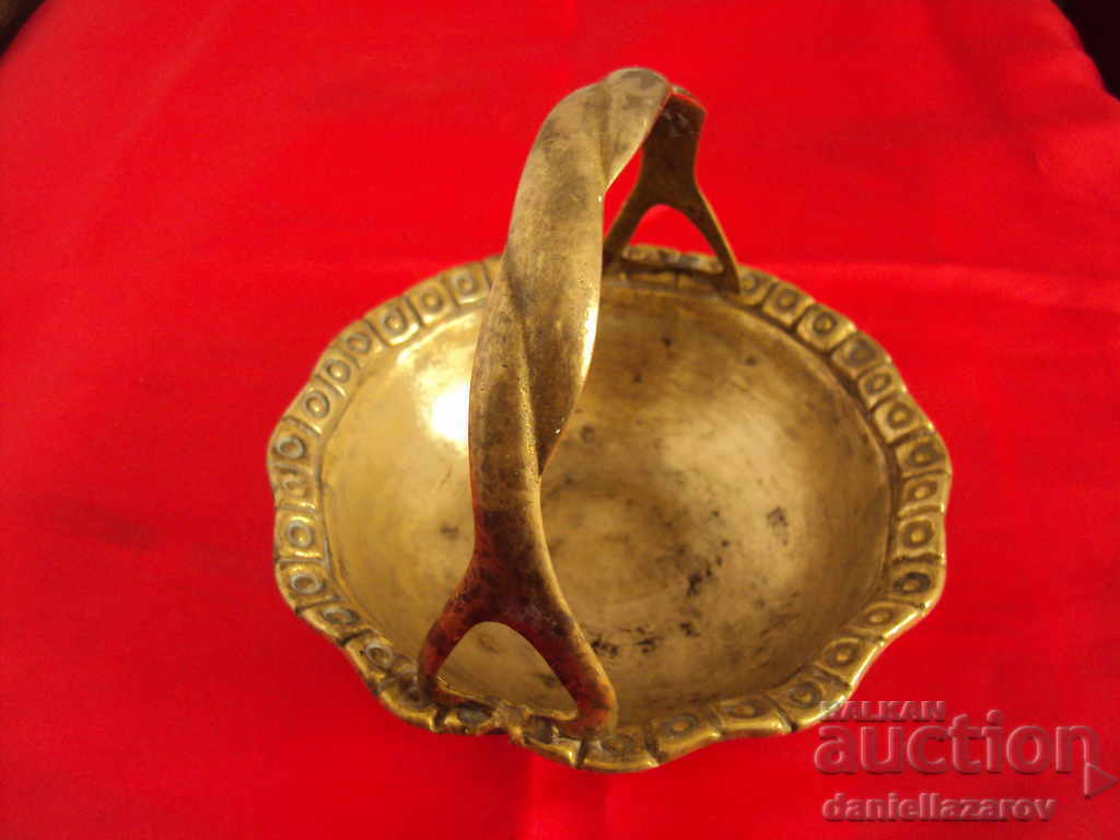 Old Massive Bronze Bonbonniere Basket with price 28.00 BGN | € 14.32 Old Massive Bronze Bonbonniere Basket with price 28.00 BGN | € 14.32