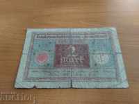 Германия банкнота 2 марки от 1920 г.