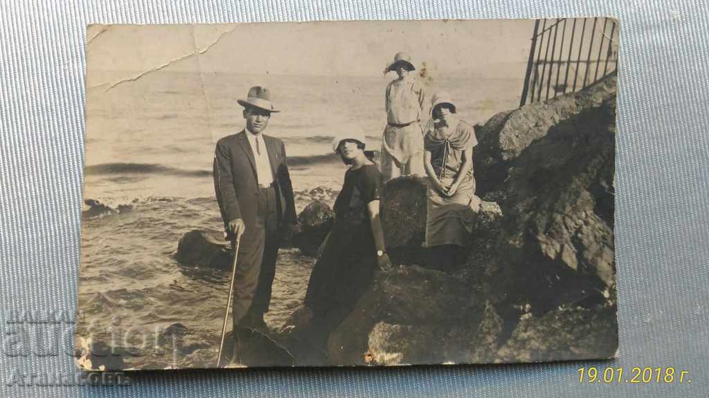 Old Picture of Varna the sea Miss ladies