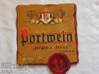 Old label Portvaine South Lozza Sofia Tzarski