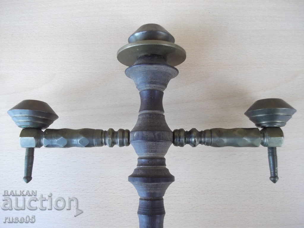 Candlestick made of bronze and three-candle textolite - 6 Candlestick made of bronze and three-candle textolite - 6