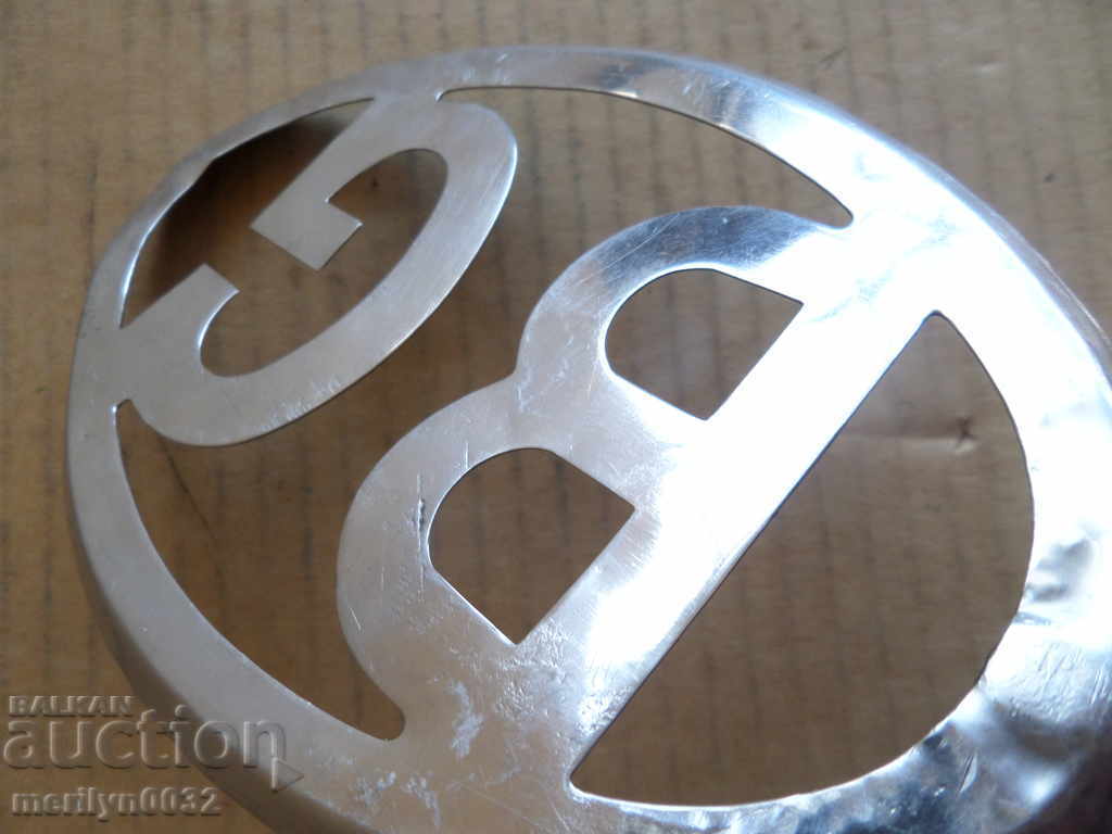 Plate sign EMBLEMA chrome plated with price 39.00 BGN | € 19.94 Plate sign EMBLEMA chrome plated with price 39.00 BGN | € 19.94