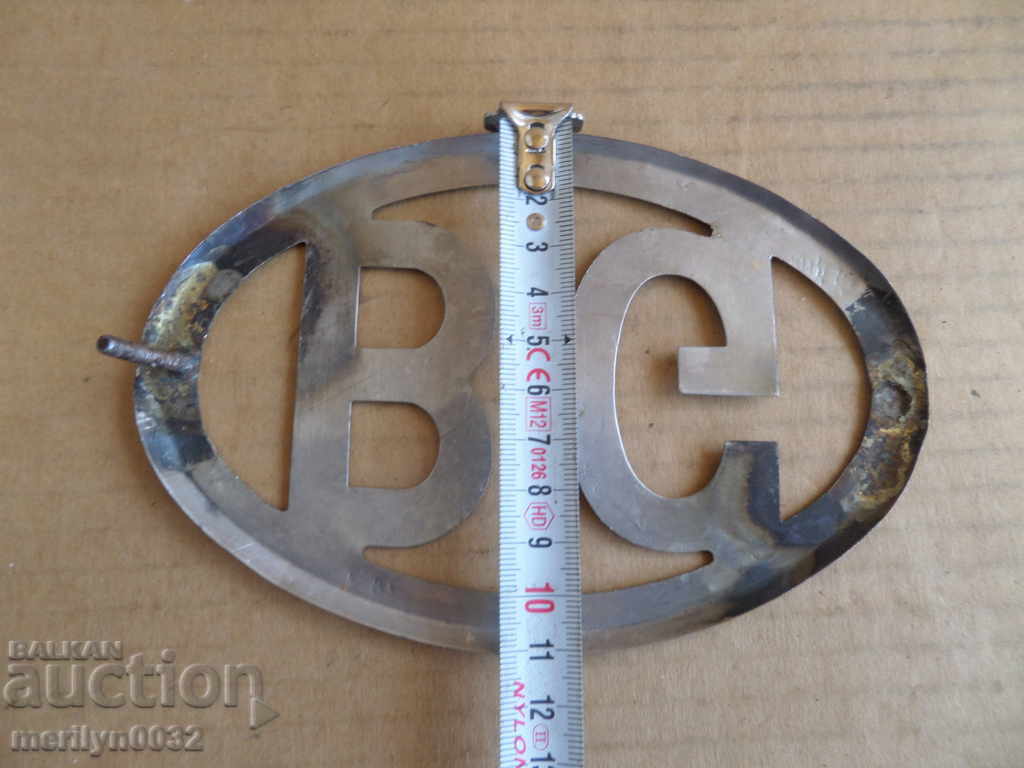 Delivery of Plate sign EMBLEMA chrome plated Delivery of Plate sign EMBLEMA chrome plated