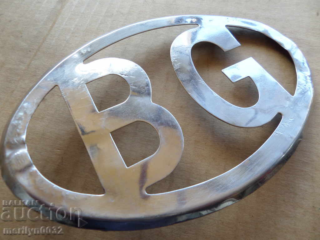 Plate sign EMBLEMA chrome plated - 5 Plate sign EMBLEMA chrome plated - 5