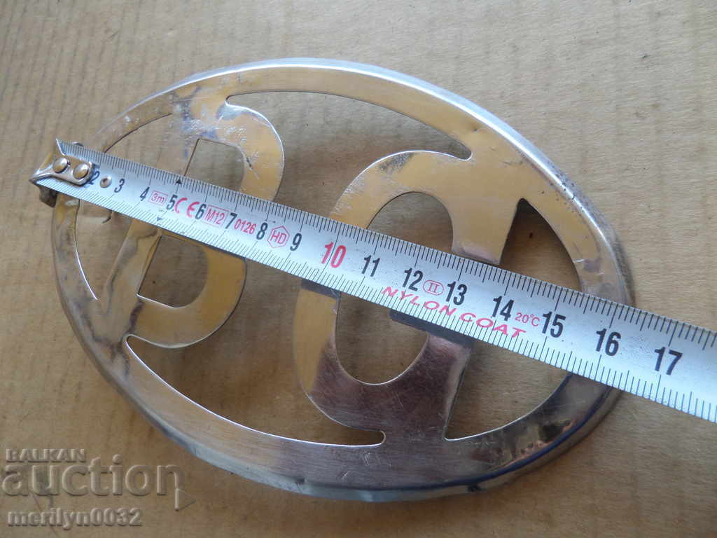 Plate sign EMBLEMA chrome plated - 7 Plate sign EMBLEMA chrome plated - 7