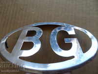 Plate sign EMBLEMA chrome plated