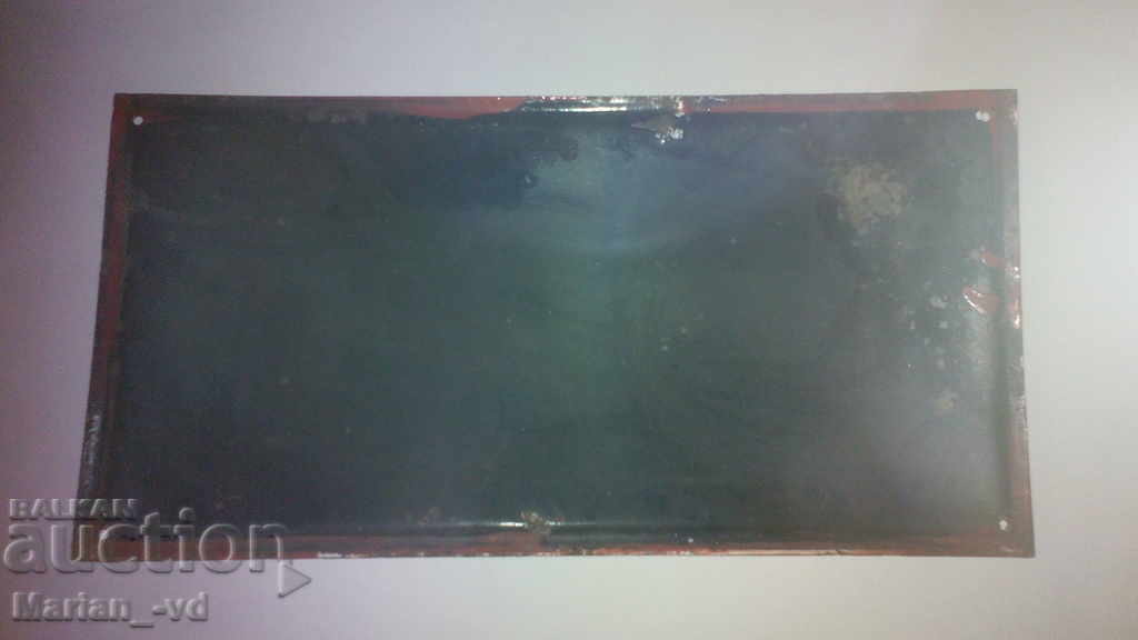 Auction Old enamelled plate Auction Old enamelled plate