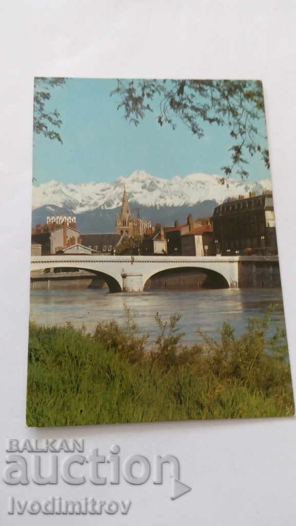 Пощенска картичка Grenoble L 'Isere Le Pont Marius Gontard