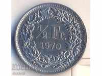 Швейцария 1/2 франк 1970 година